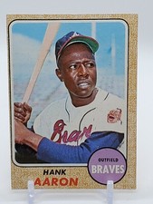 1968 TOPPS #110 HANK AARON ATLANTA BRAVES HOF