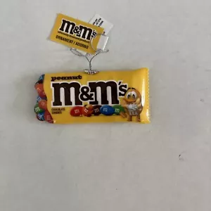 Peanut M&Ms Candy Ornament Shatterproof Decoupage Christmas - Picture 1 of 2