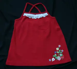 Gymboree STRAWBERRY FARM rotes Stricktop Ösenborte neu mit Etikett 5T - Bild 1 von 2