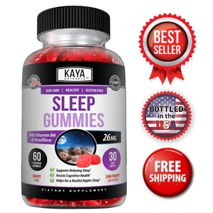 Sleep Gummies 60ct,  Fall Asleep Fast and Stay Asleep, Sleeping Aid Gummy - Picture 1 of 16