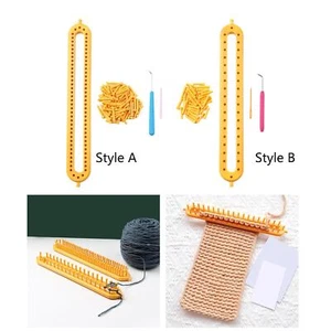 Knitting Loom Set DIY Machine Knitter Weaving Tools for Hat Sweater Blanket - Picture 1 of 15