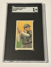1909-1911 T206 Frank Chance Batting Piedmont 350-460 HOF Chicago Cubs SGC 1