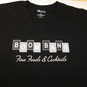 NEW BLUE CUT BOOM BANG FINE FOODS COCKTAILS Henderson DIVE BAR T SHIRT Mens 3XL - Picture 1 of 5