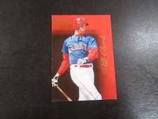 1996 Select Certified Red # 11 Will Clark Card (B62) Texas Rangers