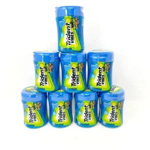 Trident Vibes SOUR PATCH KIDS Blue Raspberry Sugar Free Gum, 8-40 Piece NEW - Picture 1 of 5