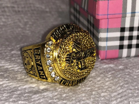 2009 NBA Los Angeles Lakers Bryant Championship Gold Plated Replica Ring Sz 9.5 Cover