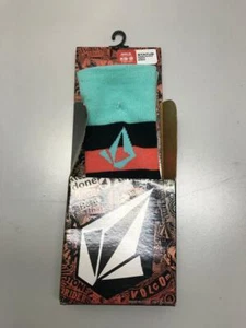 Volcom Women Status Coolmax Snowboard Sock Pink Mint Blue Extra Small Small NEW - Picture 1 of 1
