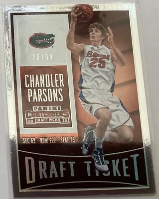 Boleto Chandler Parsons 2015-16 Panini Draft # 26/99 Foto 1 de 2