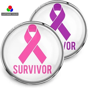 Choose Color | Cancer Snap Jewelry Survivor Ribbon Support Awareness Snap Charm - Picture 1 of 17