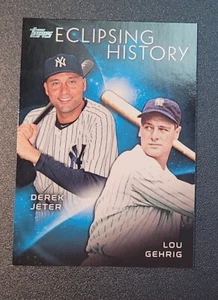 2015 Topps Eclipsing History #EH-9 Derek Jeter Lou Gehrig - Picture 1 of 1