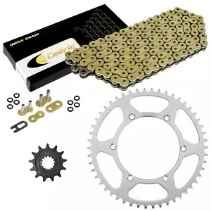 Gold O-Ring Drive Chain & Sprockets Kit for Kawasaki KX450F KLX450R 2006-2017 - Picture 1 of 8
