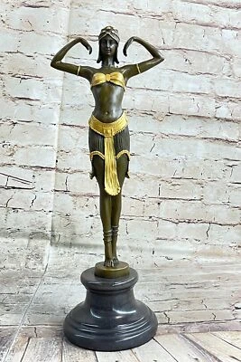 Kunst Deko,Chiparus " Illusion Von Virtue ",Bronze Statue Figur Kunstwerk Dekor - Bild 1 von 4