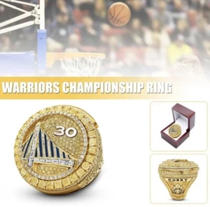 2022 Golden State Warriors 2022 Championship Steph Curry Ring With Display Box - Picture 1 of 8