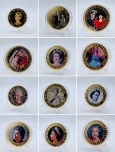 2007 - 2011 Prinz Diana Royal Wedding Diamond Jubilee Gold Plated Photo Coin - Bild 1 von 25