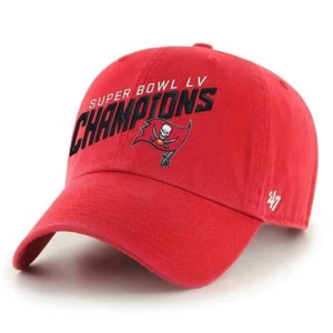 Tampa Bay Buccaneers Men's '47 Brand Clean Up Super Bowl LV Champions Adj Hat sa - Picture 1 of 4