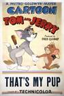 Thats My Pup Poster Tom And Jerry 1953 OLD MOVIE PHOTO
