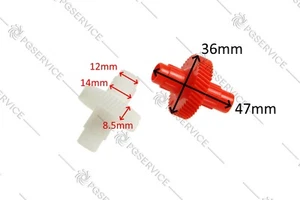 Simac 2x Engranaje Látigos Pasadores Ruedas Originales Mezclador Bravosimac - Imagen 1 de 2