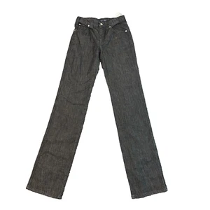 Armani Womens Jeans Tall Slim Straight Dark Grey Stretch J75 W24 L32 * - Picture 1 of 12