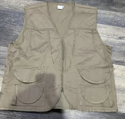 OZARK TRAIL Khaki Vest Adult Men’s Size XL Hunting Fishing - Image 1 of 4