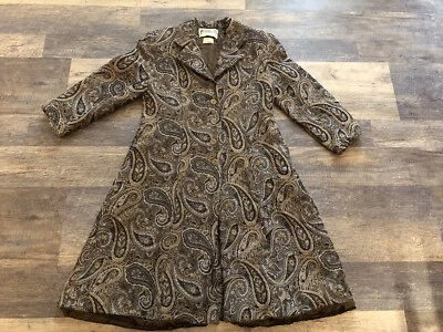 Vintage 60s/70s Paisley”Jerome Fabrics, Chicago “ Hand Tailored Tapestry Coat~M - Image 1 of 4