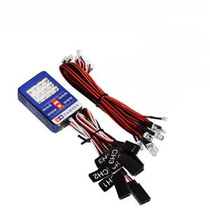 Kit illuminazione sistema freno sterzo 12 luci LED per camion TAMIYA 1/8 1/10 RC - Foto 1 di 5