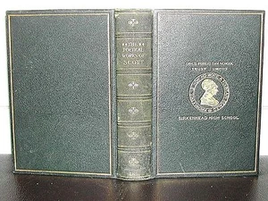 Sir WALTER SCOTT Gedichte 1921 LEDER HARDCOVER schottische poetische Arbeit POESIE Vers - Bild 1 von 1