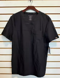 Cherokee Scrubs Form Men V Neck Top CK885 Black Size Small NWT - Picture 1 of 5