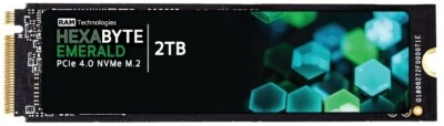 RAM Technologies Hexabyte Emerald - 2TB PCIe NVMe Gen4x4 M.2 2280 Internal SSD - Image 1 of 4