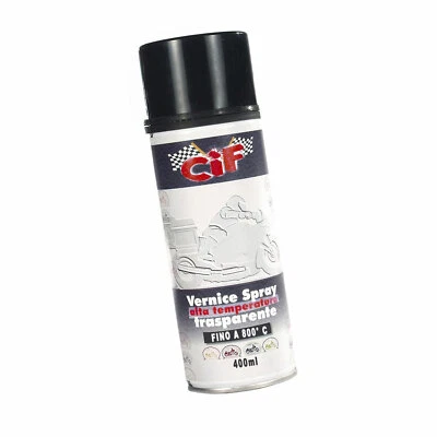 MF3015 BOMBOLETTA VERNICE SPRAY ALTA TEMPERATURA MARMITTE NERO FINO 800 G - Immagine 1 di 2