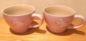 New Le Creuset Sakura Cappuccino Mug Pair & teapot set - Picture 1 of 9