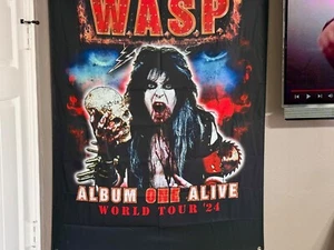 WASP Official Album One Alive 2024 BANNER/Tapestry Fabric Poster Flag RIESIG!!! - Bild 1 von 5