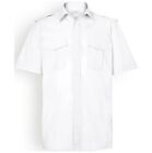 New Cotton Pilot Shirt Short Sleeve Security Guard Doorman Epaulettes Workwear