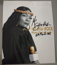MC SHA - ROCK HIP HOP ICON RAP LEGEND 1ST FEMALE MC SIGNED AUTOGRAPH 8X10 PHOTO