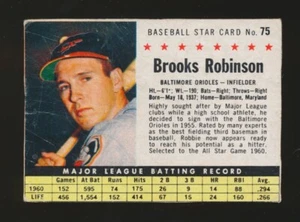 1961 Post Cereal Baseball -#75 BROOKS ROBINSON (Baltimore Orioles) *BOX* - Picture 1 of 2