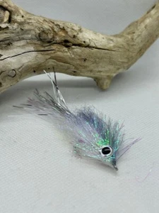 Murdich Minnow Streamer Fly, paquete de 3, perla/plata, talla 2 - Imagen 1 de 3
