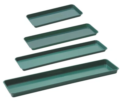 Long Rectangular Plastic Plant Pot Saucer Trough Planter Water Drip Tray Base - Image 1 of 4