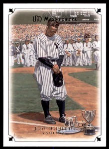 2007 UPPER DECK MASTERPIECES GLOSSY LOU GEHRIG NEW YORK YANKEES #8 EX-EXMT+