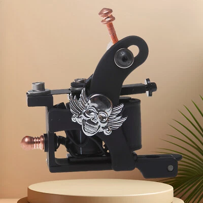 Tattoo Supply Cast Iron 10 Wrap Coils Tattoo Machine Liner Black 401-G - Image 1 of 4