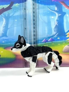 3D-gedrucktes gelenkiges Wolfsspielzeug, 3,5 Zoll schwarz bewegliches Zappeltier Wolf Spielzeug - Bild 1 von 8