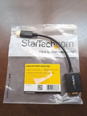 StarTech.com DP2VGA2 Displayport to VGA Video Converter Adapter Black open box - Image 1 of 4