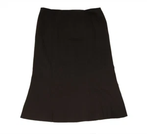 Moschino Women Vintage Midi Skirt Sz US 4 IT 38 Brown Wool Cotton Tulip Pencil - Picture 1 of 9