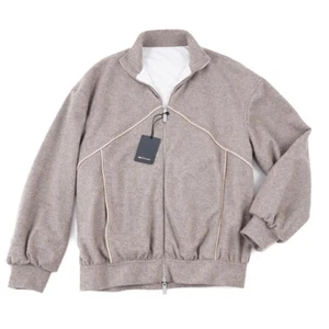 Kiton Reversible Soft Brushed Cashmere Jacket with Leather Details M (Eu 50) - Picture 1 of 10