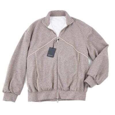 Kiton Reversible Soft Brushed Cashmere Jacket with Leather Details M (Eu 50) - Image 1 of 4