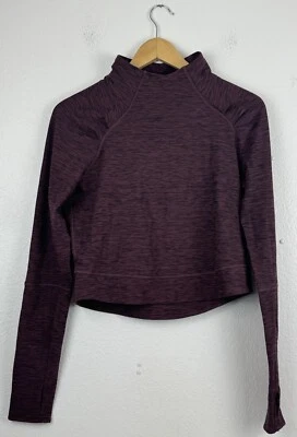 Top Prana Mujer Talla Pequeña Zandra Cuello Embudo Corto Manga Larga Pasas Brezo Foto 1 de 4