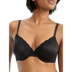 Maidenform Women's Comfort Devotion Extra Coverage T-Shirt Bra - 9404 36C Black - Picture 1 of 2