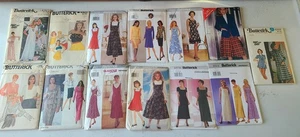 Lote De 13 Patrones De Costura Butterick Vintage Años 80 A 1989 Usados  - Imagen 1 de 5