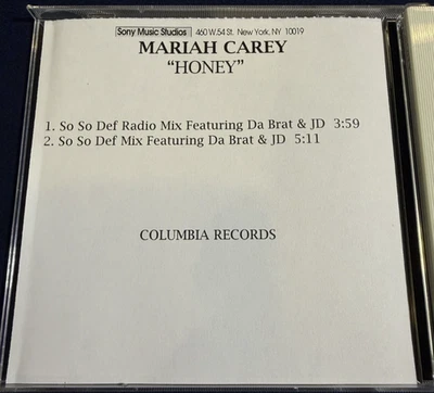 Mariah Carey - Honey (So So Def Radio Mix) - RARE promo CD-R single Foto 1 de 2