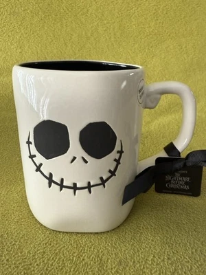 New Rae Dunn Nightmare Before Christmas JACK SKELLINGTON Ceramic Coffee Mug Cup - Image 1 of 4