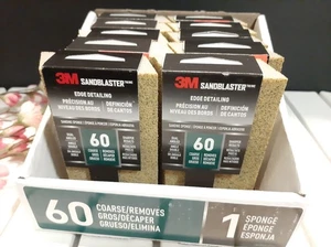 10 Pack ~ 3M SANDBLASTER Edge Detailing  Sanding Sponge 60 Coarse NEW - Picture 1 of 4