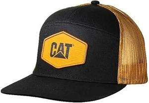 Caterpillar CAT Equipment Black & Gold "The Bear" Snapback Mesh Cap/Hat - Picture 1 of 1
